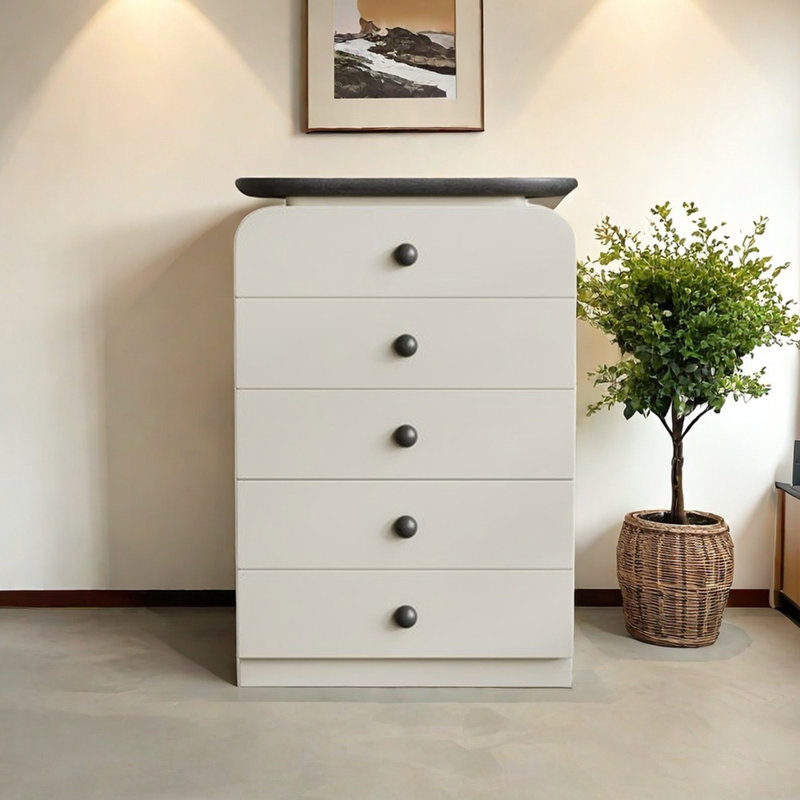 Buffet moderne et pratique, Kaki / Noir