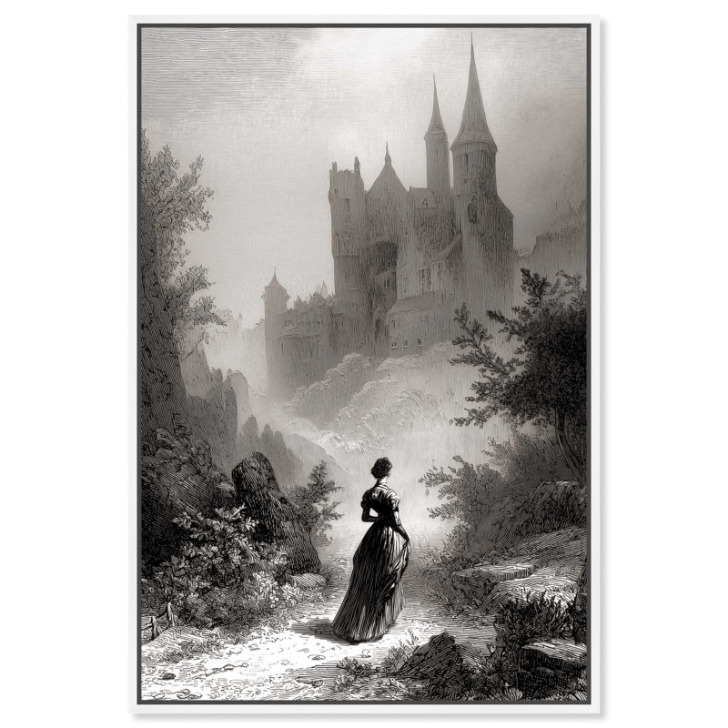 "Lost in a Dream", impression sur toile encadrée par Art Remedy, cadre blanc, 20 x 30, H 31 po x l 21 po, White Frame
