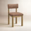 Chaise de salle à manger en bois avec dossier rembourré et siège Mira, ensemble de 2-726815677