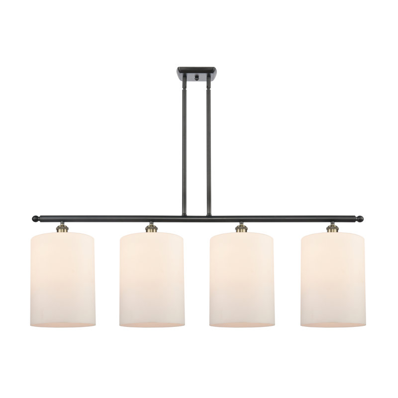 Dublin 4 - Light Pendant, Matte White, Black Antique Brass