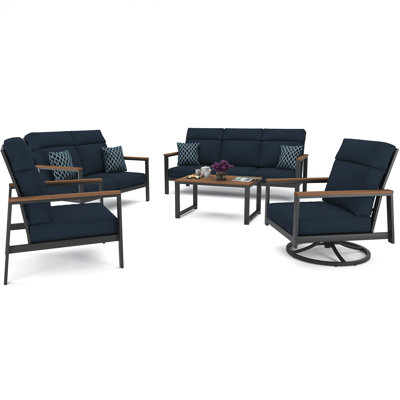 Syren 7 Person Seating Group With Sunbrella Cushions