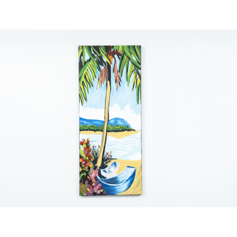 Art mural sur toile 47 "x 19" - charme artistique artistique peint à la main