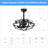Arlo Caged Ceiling Fan with Lights, Remote Control & Reversible Motor (Bulb Not Included)-1891236066