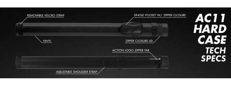 1/1 Hard Pool Cue Case, Black