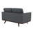 Kernis Modern 2-Seater Loveseat Sofa Upholstered Living Room Couch with Birch Wood Legs, Premium Leather or Mesh Foam Cushions for Home and Living Room-1904411211
