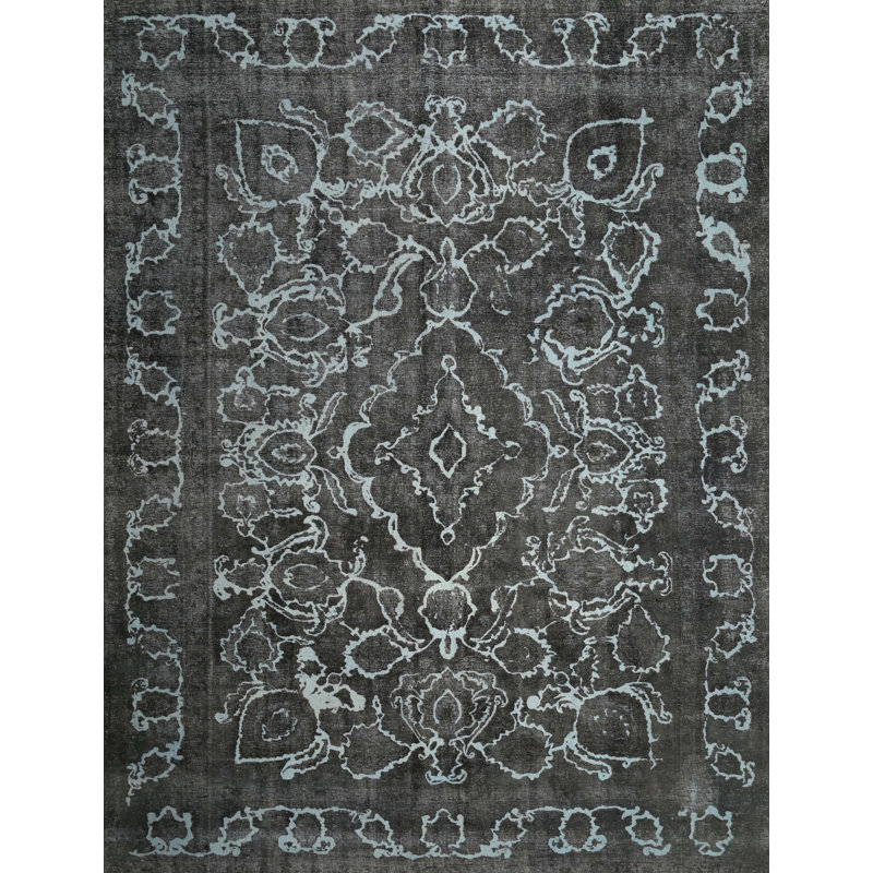 Tapis oriental bleu sarcelle, Rectangle 5 pi x 7 pi