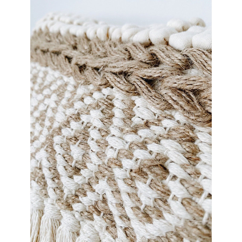 Housse de coussin texturé Mylos Boho, 22 po x 22 po