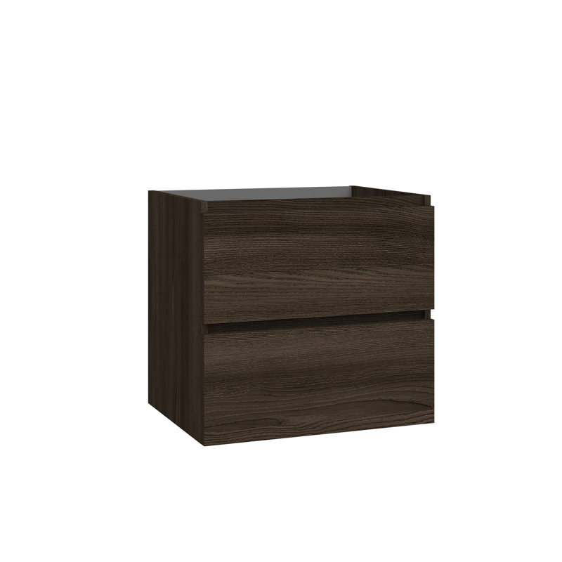 Flora 23.2" Wall Mounted Single Bathroom Vanity Base Only, Wenge