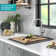 KRAUS Bellucci 28” Granite Workstation Drop In Top Mount Single Bowl Kitchen Sink with Accessories