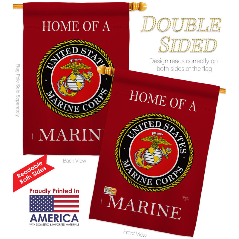 Double Sided 40'' H x 28'' W Polyester Flag Set