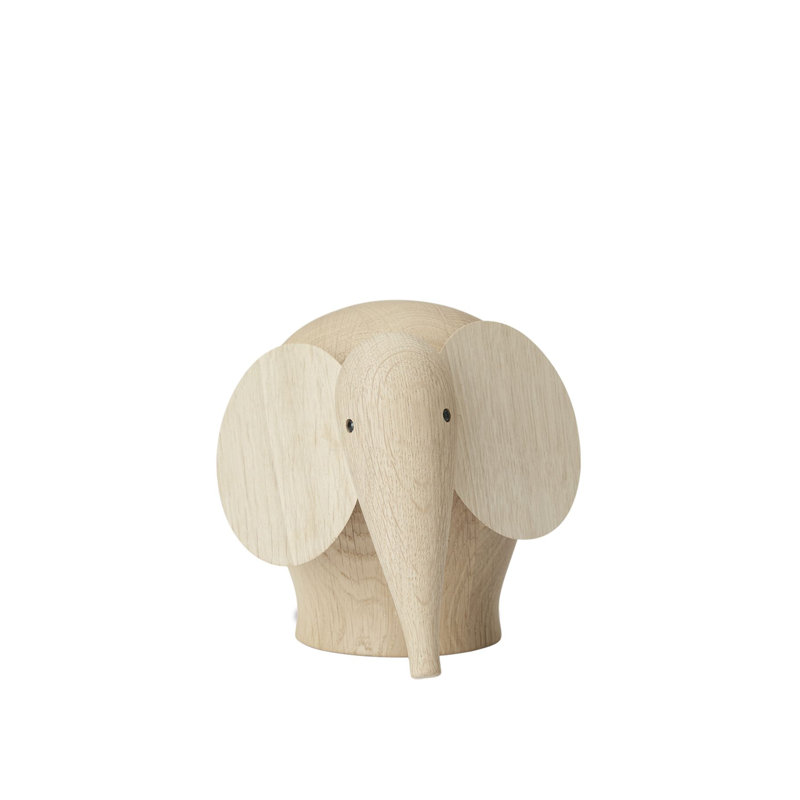 Nunu Elephant (Small), 3.1" H x 3.2" W x 3.7" D