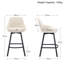 Absalom 65cm H Swivel Linen Counter Stool-1438435678