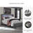 Kaisee Panel Storage Bed-810103147