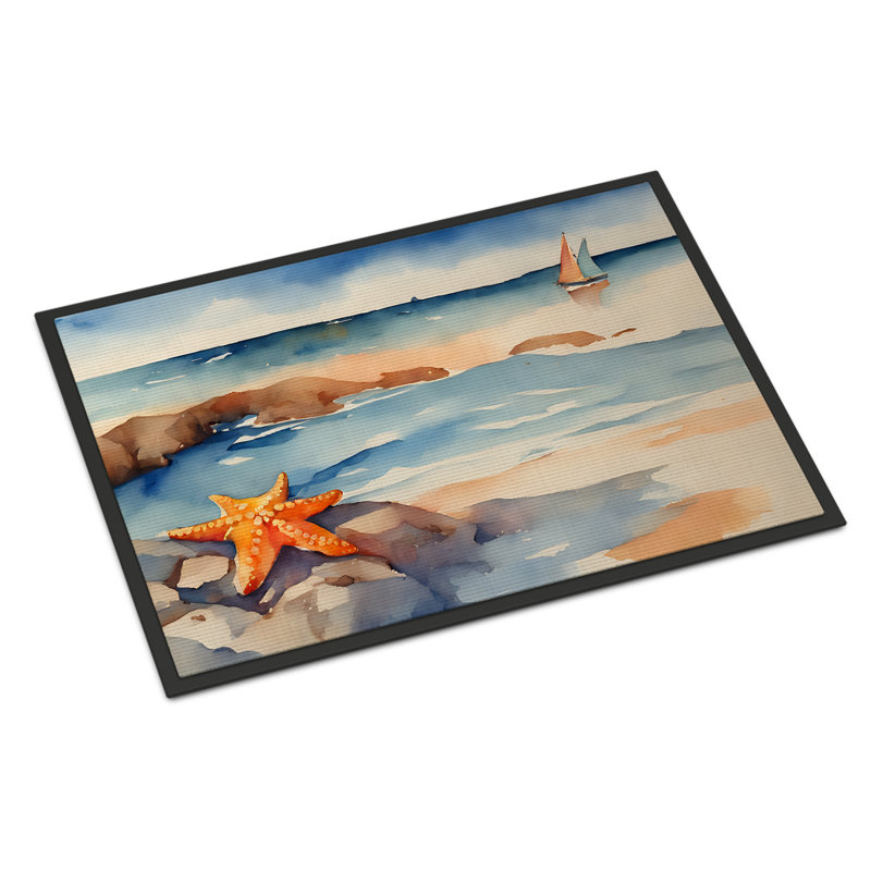 Quatina Non-Slip Doormat, 18" W x 27" L