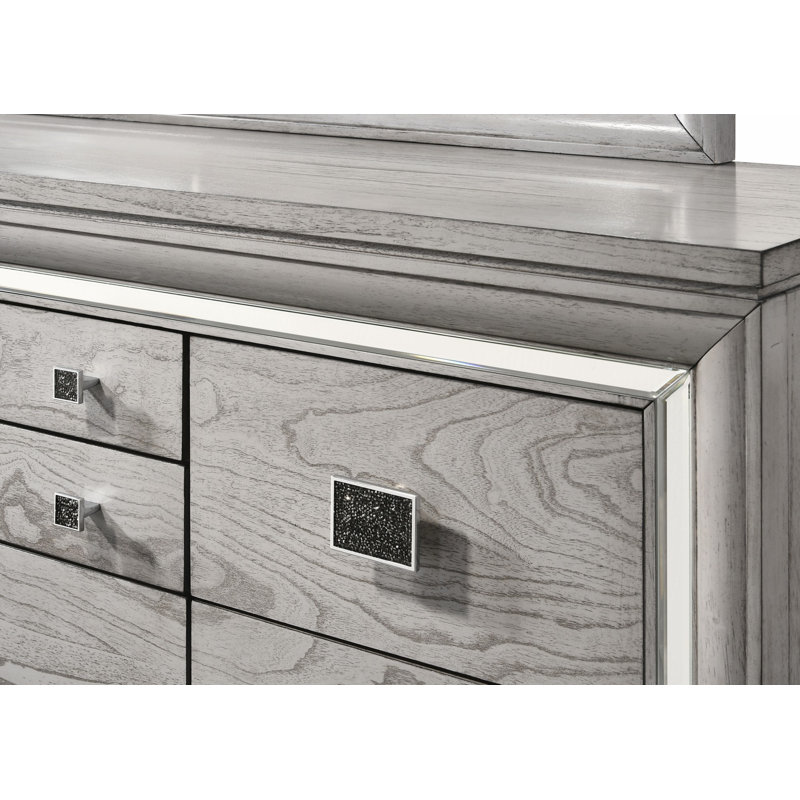 Commode en bois, commode de rangement pour chambre à coucher
