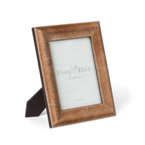 Park Hill Paint Spattered Hide Photo Frame, Small, Holds 4x6 Photo