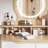Sophisticated Makeup Table With 4 Drawers And 3 Different Lighting Modes For Bedroom Dressing Open Shelves Drawer Space