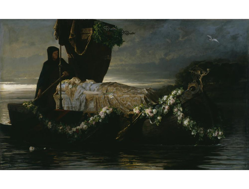 "Elaine" by  Toby Edward Rosenthal - Gallery Wrap Canvas Wall Art, 48" H x 33" W