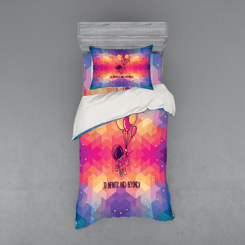 Ensemble de housse de couette astronaute, Housse de couette simple + 6 pièces supplémentai