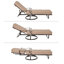 Ensemble de 3 chaises longues pivotantes Tamaron