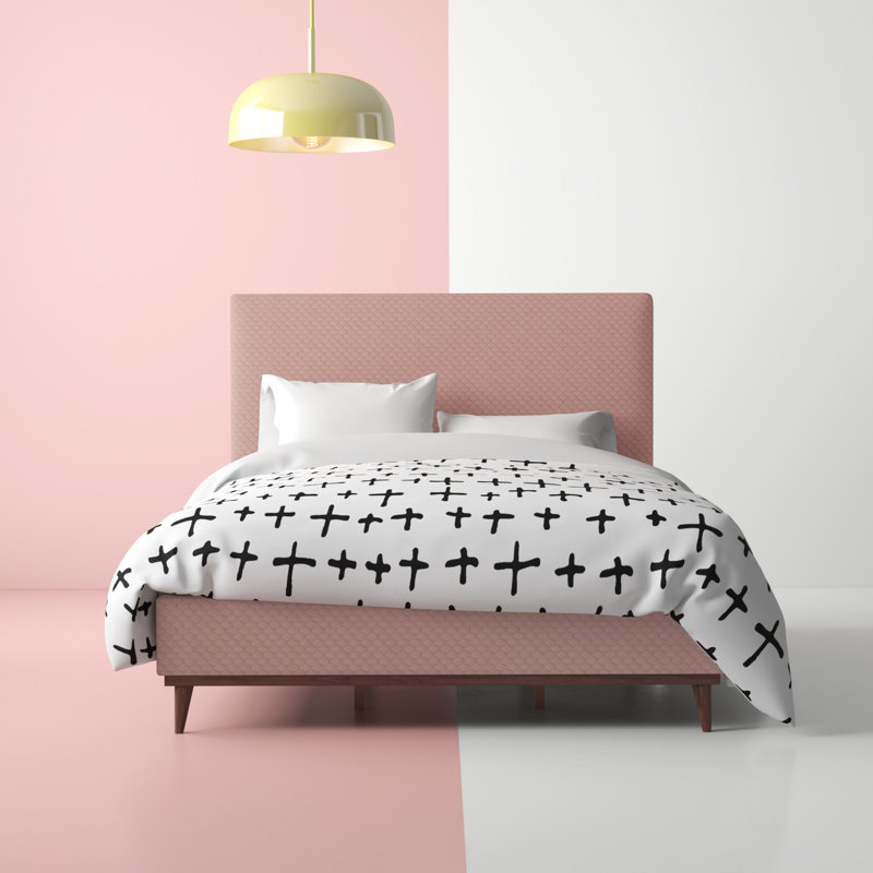 Casares Upholstered Bed, Kingsize (5'), Pink