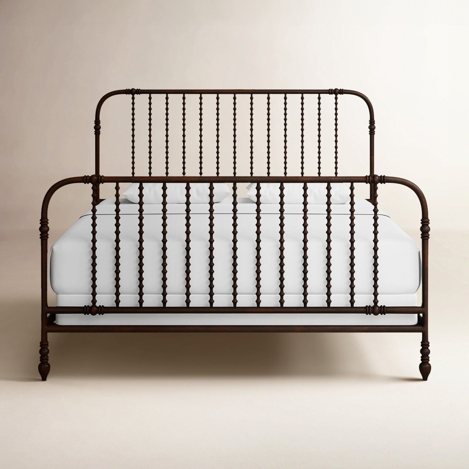 Earling Metal Spindle Bed, King