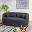 2 Piece Boucle Loveseat Living Room Set