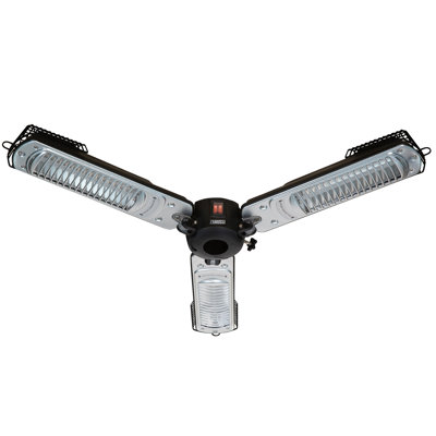 Zanussi ZPPTH1 2kW, IP34 Rated, Parasol Patio Heater in Black