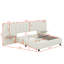 Upholstered Platform Bed with Big Headboard-1380446408-1380446409