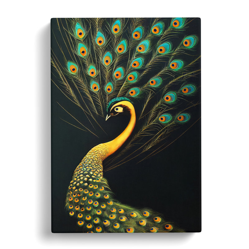 CAN-V0523-1775X Peacock Vol.3 - Wrapped Canvas Print, 50cm H x 35cm W x 3cm D