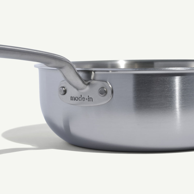 Stainless Clad 3 qt. Saucier with Lid, 3.2 Qt.