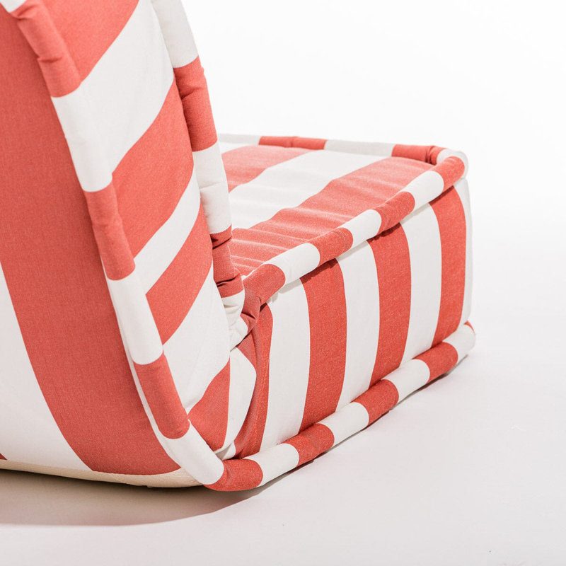 Outdoor Lounge Chair Cushion, Red