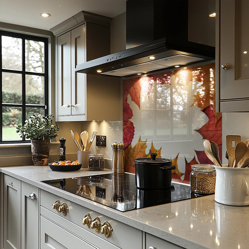 Autumn Border Splash Back, 60cm L x 60cm W