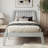 Bustillo Modern Solid Wood Twin Platform Bed with Spindle Headboard-1273140602