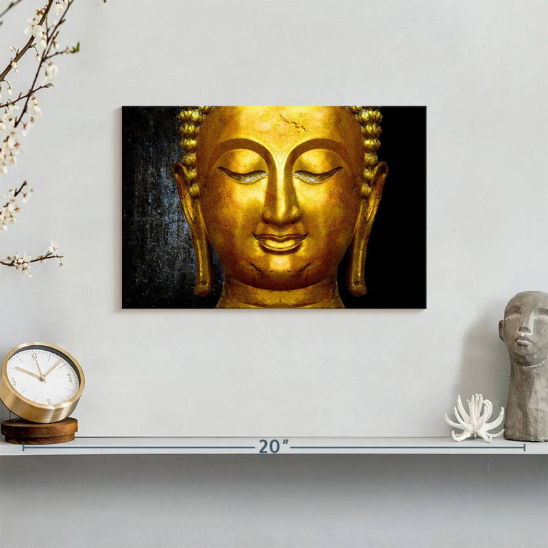 'Large Buddha Face, 8" H x 12" W