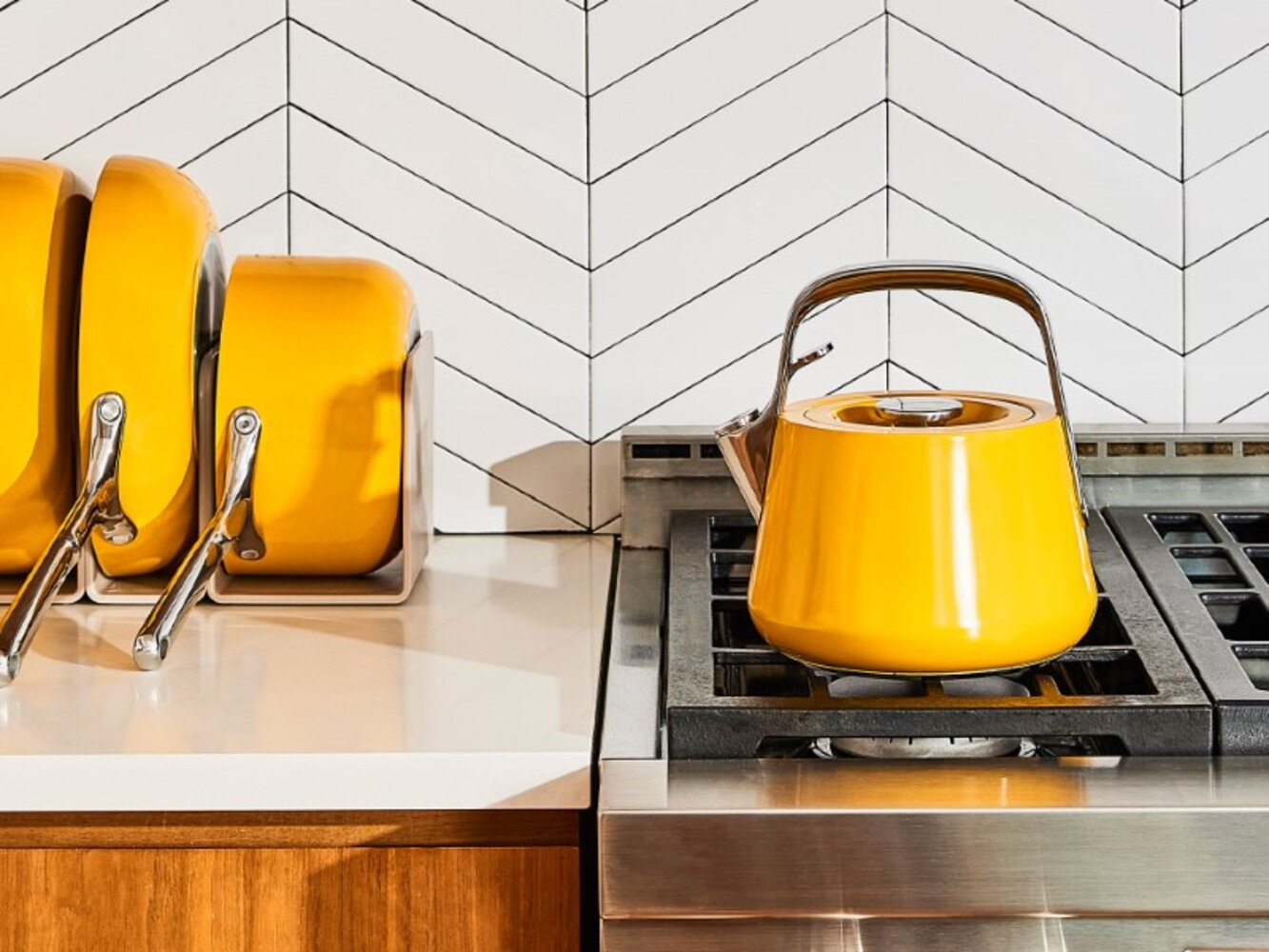 Caraway Stovetop Whistling Tea Kettle, Marigold