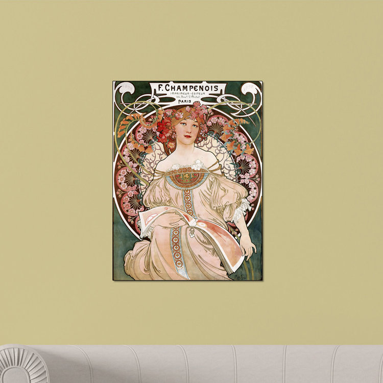 Mucha Alphonse - Wrapped Canvas Print, 80cm H x 60cm W x 1.8cm D