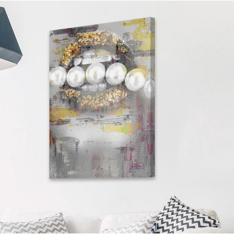 « perle quartet », reproduction d’art sur toile tendue, H 60 po x l 40po x P 1,5 po