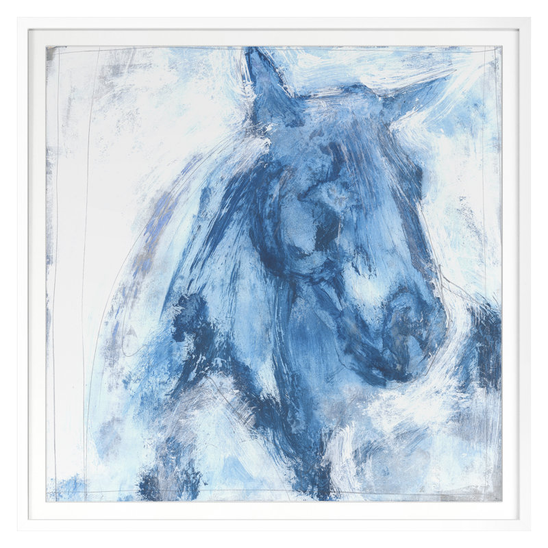 Equestrius 2 Print, 35" H x 35" W, White