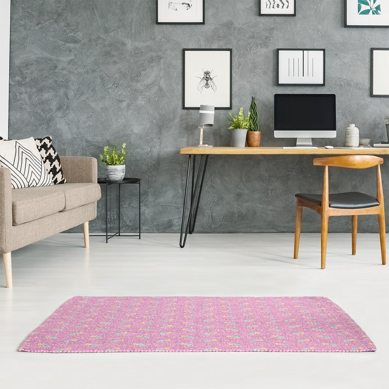 Tapis de la zone rose filante stars, Rectangle 5 pi x 7 pi