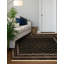 Tapis traditionnel Hinshaw vert foncé-520075256