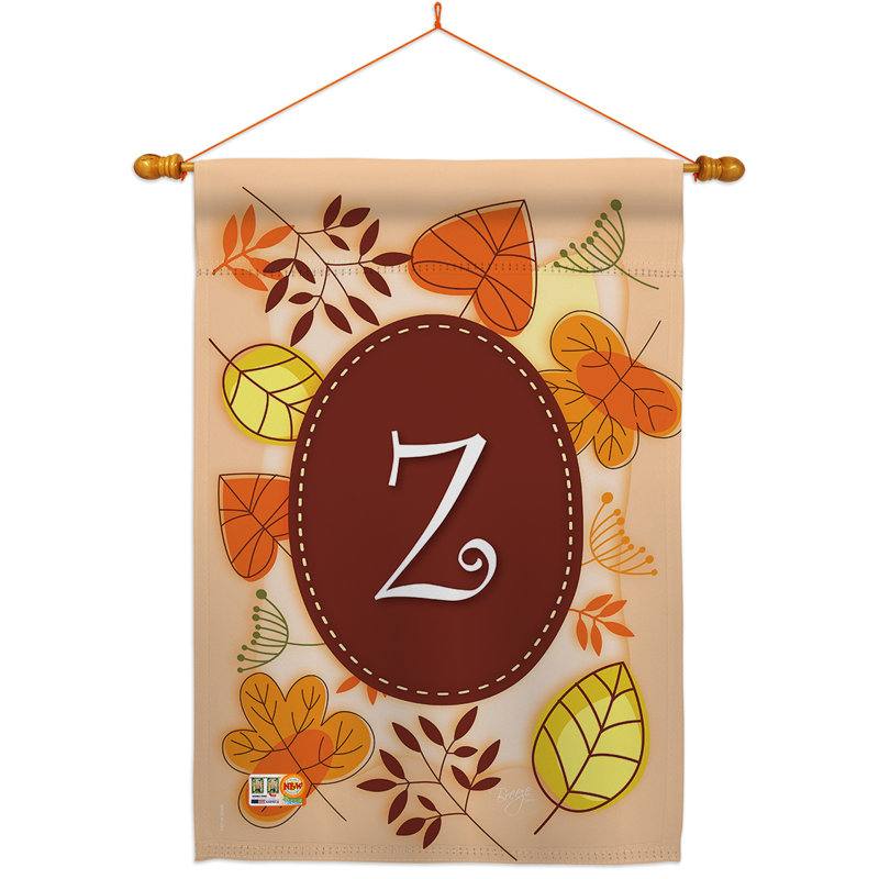 Ensemble de drapeaux en polyester 40 x 28 po Autumn, Z