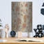Art mural en métal luxueux «Floral Scroll Motif» par Silvia Vassileva, 12 po x 16 po-1035211063