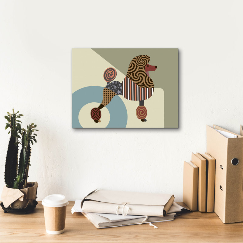 «Poodle Dog» par Lanre Adefioyue, H 12 po x l 16 po x P 0,75 po