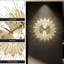 Horloge murale 23 po x 23 po en forme de feuille de métal, horloge décorative à thème floral élégant, horloge murale moderne de forme irrégulière pour le salon