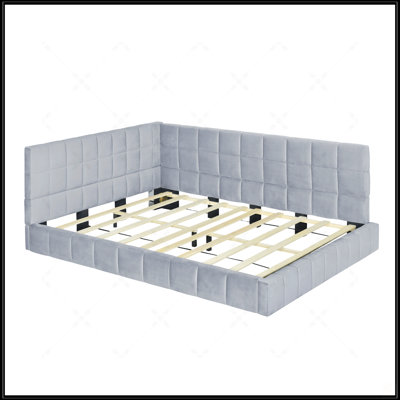 Full Size Upholstered Daybed/Sofa Bed Frame