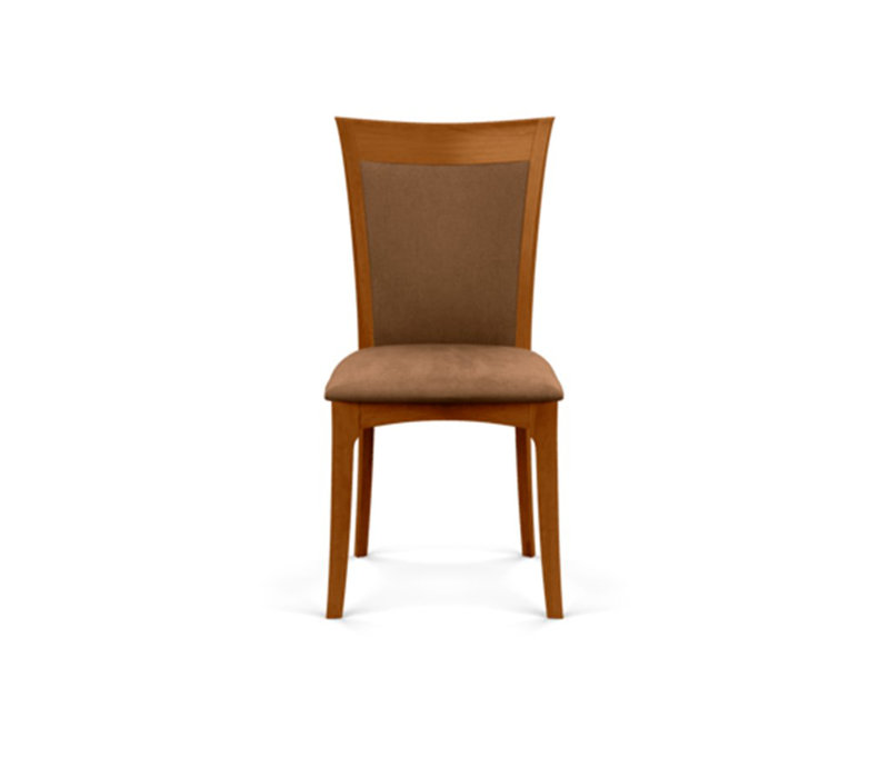 Morgan Leather Dining Chair, Autumn Cherry, Ebony