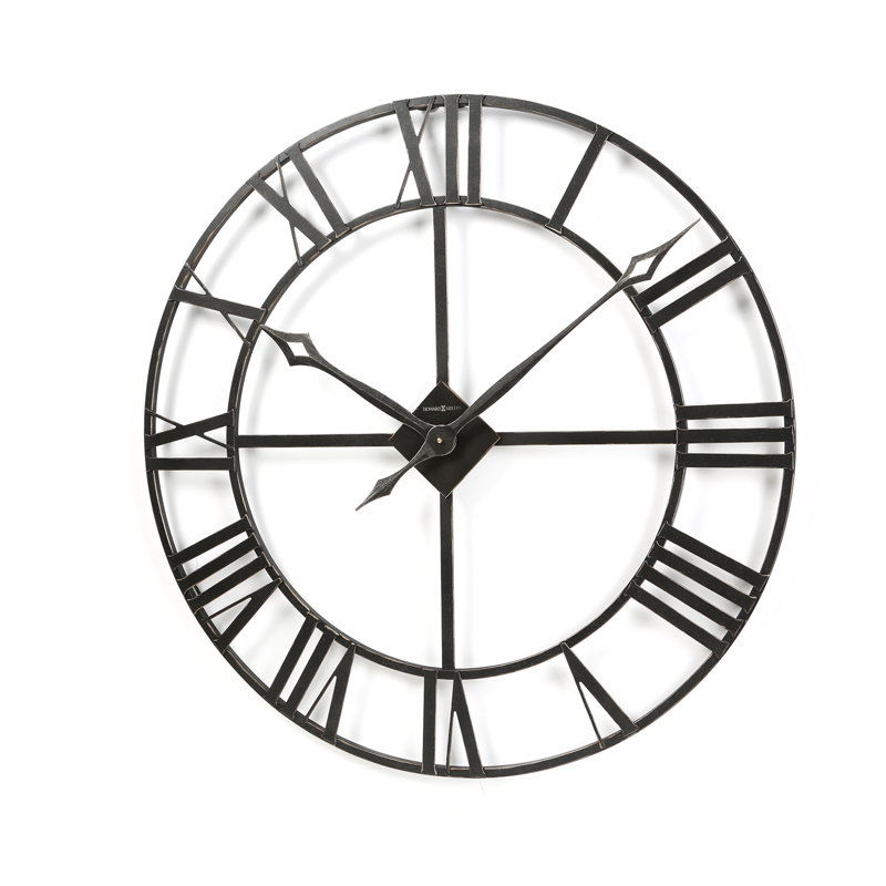 Lacy Metal Skeleton Wall Clock