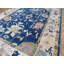 Tapis bleu marine unique de 9 pi x 12 pi