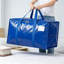 Très grands sacs de rangement pour le déplacement et l'organisation, sacs fourre-tout robustes et imperméables avec poignées renforcées et pochette pour étiquettes, contenants de rangement pour garde-robe pliables pour la literie, les vêtements et le matériel de camping, solution de rangement durable polyvalente